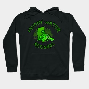 Green Muddy Water records logo Hoodie